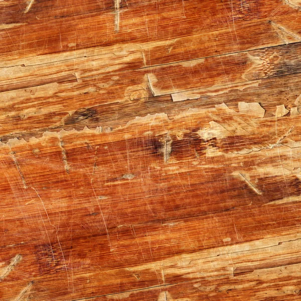 Alte Holz Laminatboden lackierte Blockplatte rissig Kratzer — Stockfoto