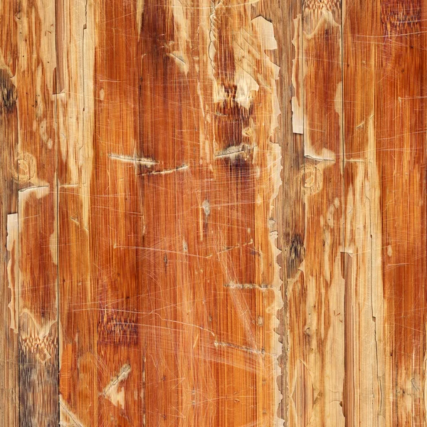 오래 된 나무 바닥 위험 스런 적 층 Blockboard 해킹 스크래치 — 스톡 사진