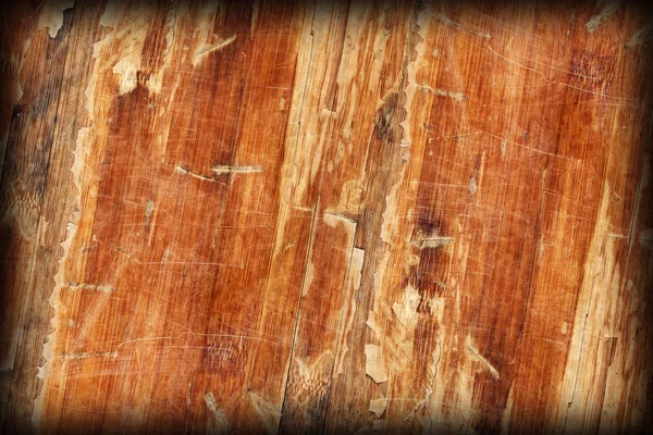 Старый деревянный ламинированный пол лакированный блокборд потрескавшийся царапина — стоковое фото