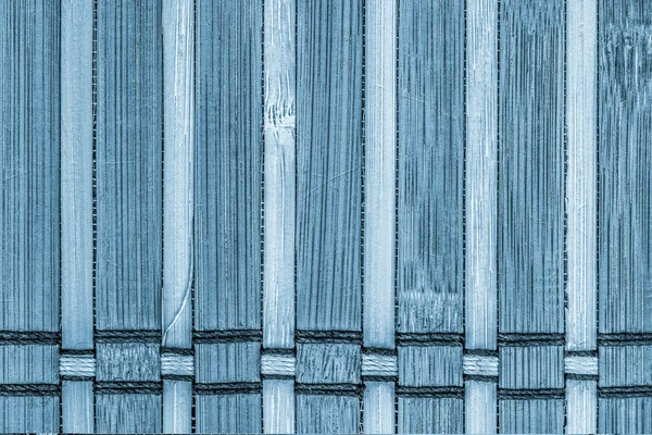 Amostra de textura Grunge azul de tapete de lugar de bambu — Fotografia de Stock