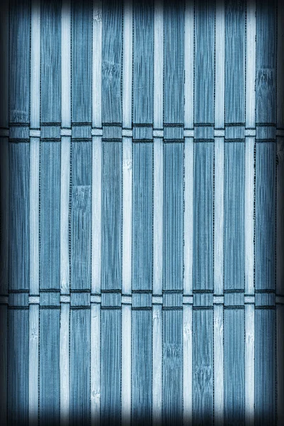 Bamboe placemat blauwe vignet Grunge textuur monster — Stockfoto