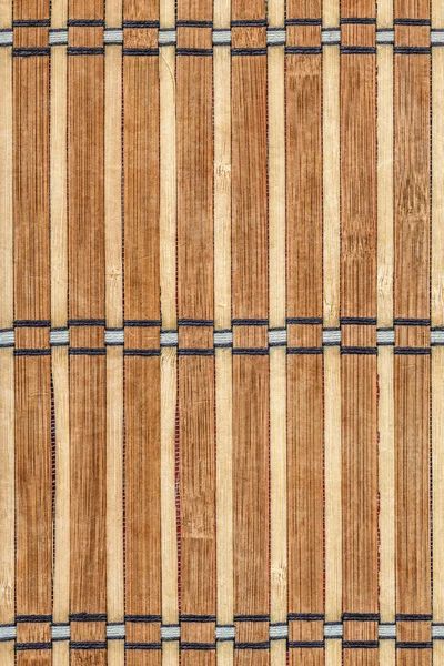 Amostra da textura do grunge do tapete do lugar do bambu — Fotografia de Stock