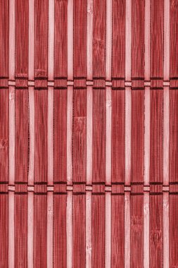 Bambu yer Mat kırmızı Grunge doku örneği