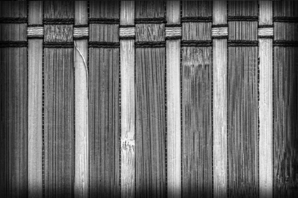 Bambus Platzmatte graue Vignette Grunge Textur Probe — Stockfoto
