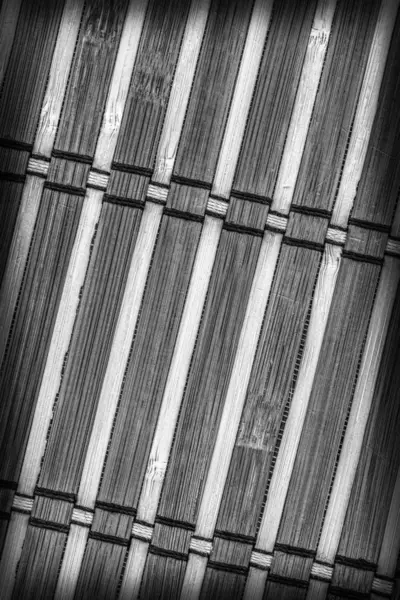 Bambusowa mata miejsce szary winieta Grunge tekstury próbki — Zdjęcie stockowe
