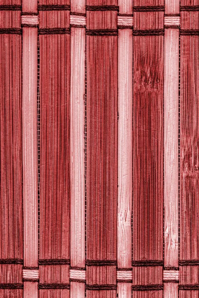 竹餐垫红色 Grunge 纹理样本 — 图库照片