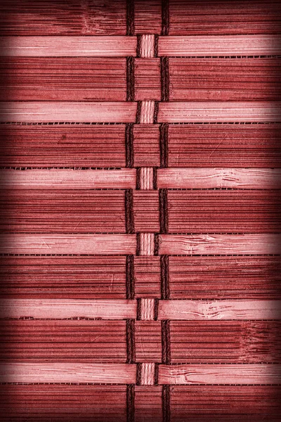 Bamboe placemat rode vignet Grunge textuur monster — Stockfoto