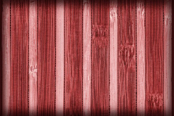 Bambu yer Mat kırmızı Vignette Grunge doku örneği — Stok fotoğraf