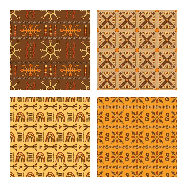 Set of seamless patterns. — Stock Vector