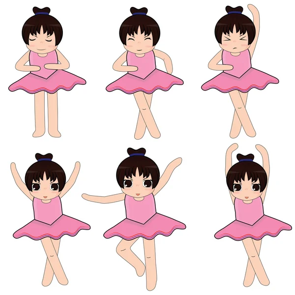 Conception vectorielle ballet mignon — Image vectorielle