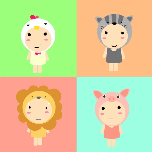 Cute dieren vector ontwerp — Stockvector