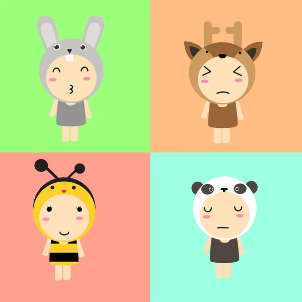 Cute dieren vector ontwerp — Stockvector