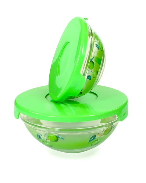 cam gıda konteyner plastik kapaklar ile