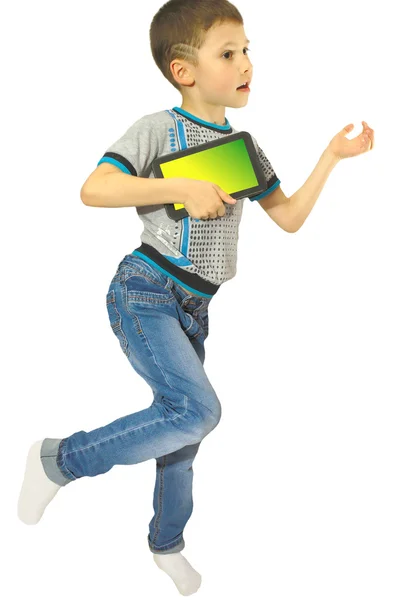 çocuğun tablet ile