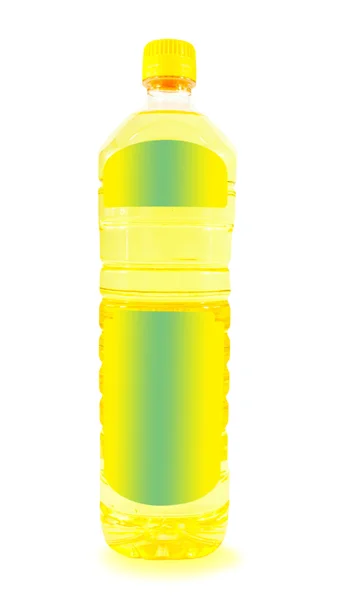 Botol dengan minyak bunga matahari — Stok Foto