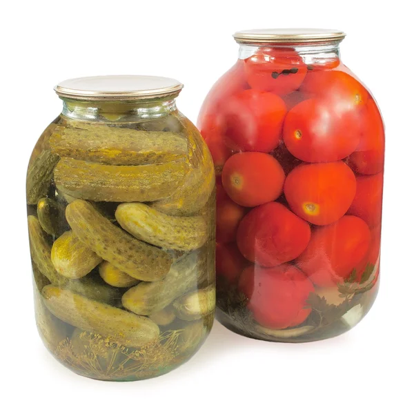 domates ve salatalık turşusu