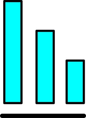 Vektör grafiğinde istatistiksel simge / logo