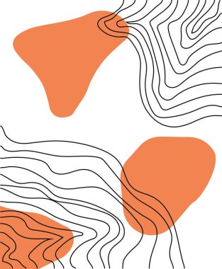 Vektörde soyut illüstrasyon