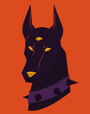 Vektör içindeki bir köpeğin görüntüsü