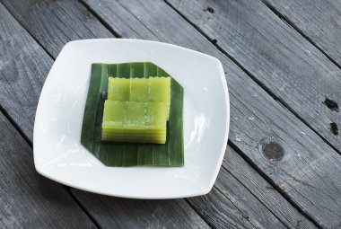 Thai sweetmeat or Khanom Chan is a kind of sweet Thai dessert clipart