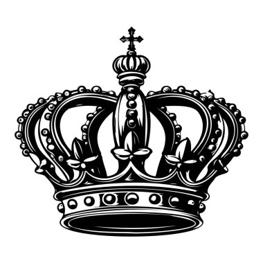 Elegant Crown Design for Royalty Concept, Perfect for Illustrations, Prints, and Artistic Projects