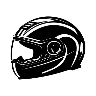 Black motorcycle helmet with sleek design, side profile view, reflective visor, showcasing modern safety features for riders and sports enthusiasts