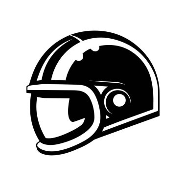 Black Football Helmet Icon with Modern Design for Sports and Athletic Themes, Symbolizing Protection and Competition in American Football