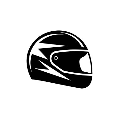 Stylish black motorcycle racing helmet with aerodynamic design and visor for enhanced protection and performance on the racetrack