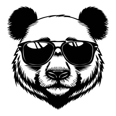 Stylish Panda with Sunglasses Design, Perfect for Cool Animal Illustrations and Trendy Merchandise for Wildlife Lovers and Fashion Enthusiasts