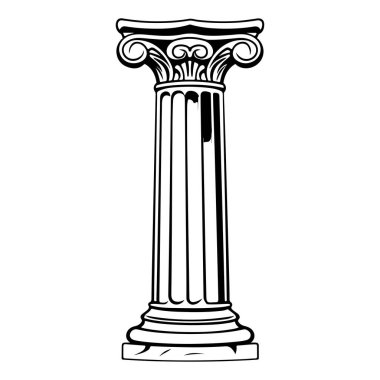 A stunning illustration of an elegant Corinthian column, showcasing intricate details and classic design elements ideal for architecture enthusiasts.