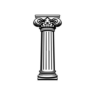 This elegant architectural column showcases intricate details and timeless design, perfect for various creative projects and architectural themes.