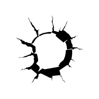 This image features a striking cracked wall design, showcasing sharp edges and broken texture ideal for various creative projects and designs.