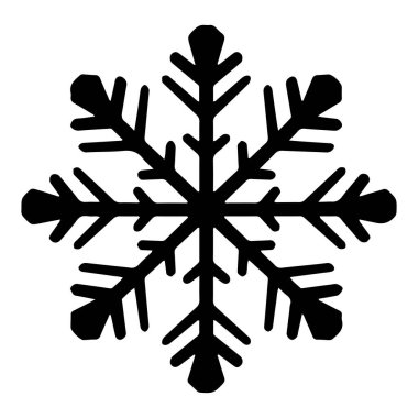 This elegant black silhouette of a snowflake captures the essence of winter. Perfect for seasonal designs, decorations, or cold-themed projects.