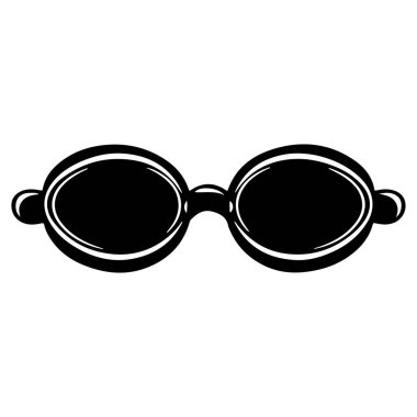 This vintage swimming goggles icon represents the essence of summer sports and aquatic activities, perfect for swim competitions and events. Its stylish design showcases a timeless accessory that embodies fun and fitness.