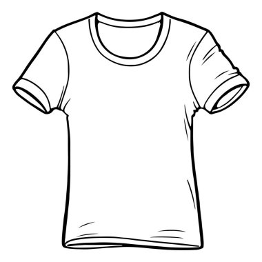This blank white t-shirt design is perfect for showcasing custom graphics, prints, or fashion concepts. Ideal for designers and creatives.