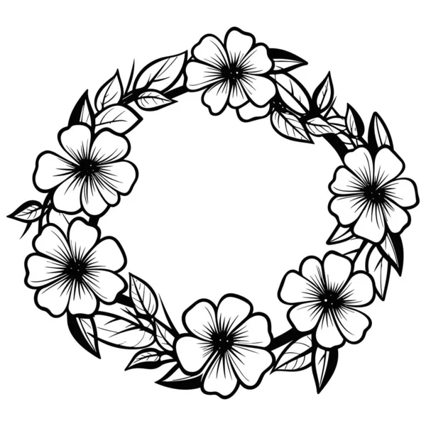 A beautifully crafted floral wreath design showcasing lovely flowers and lush leaves. Perfect for various creative projects and embellishments.