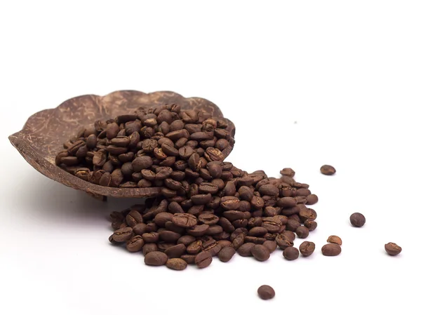 Закрыть кофейные зерна — стоковое фото