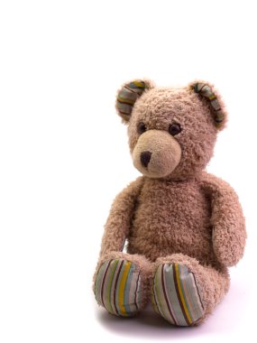 Teddy bear , Placed on a white background. clipart