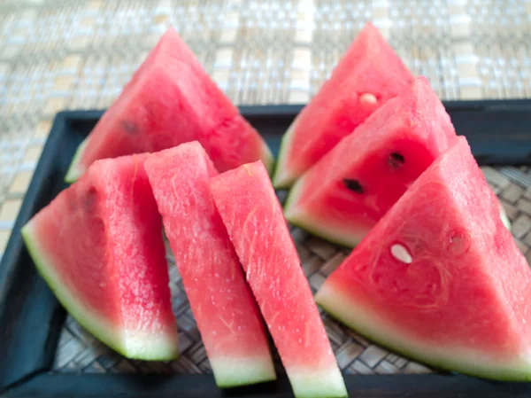 Sliced ripe watermelon isolated — Stock Photo, Image