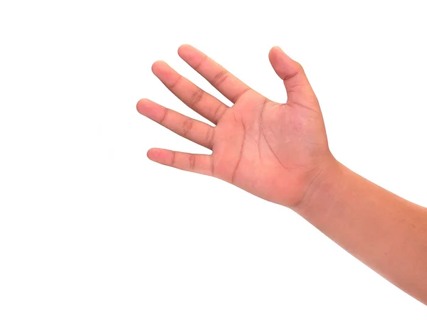 Fünf Hände eines Mannes — Stockfoto