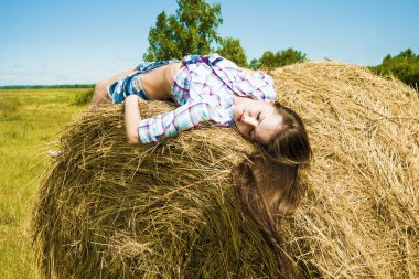  Saman üzerinde yalan cowgirl