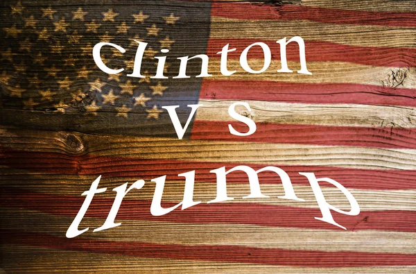 대통령 후보 트럼프 vs 클린턴 — 스톡 사진
