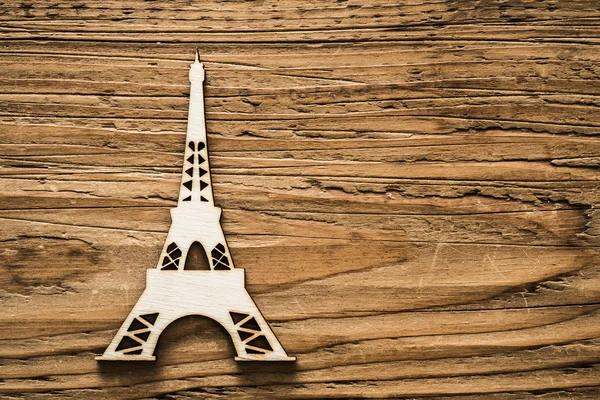 Houten cijfer van de Eiffeltoren — Stockfoto