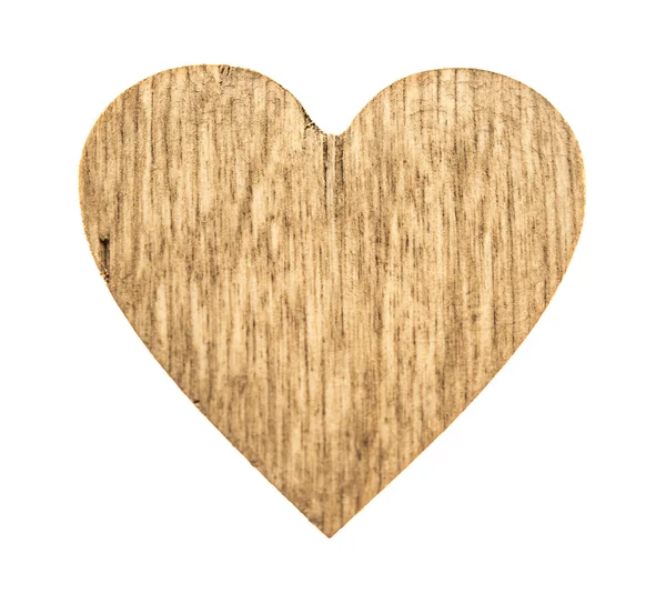 Signo del corazón de madera — Foto de Stock