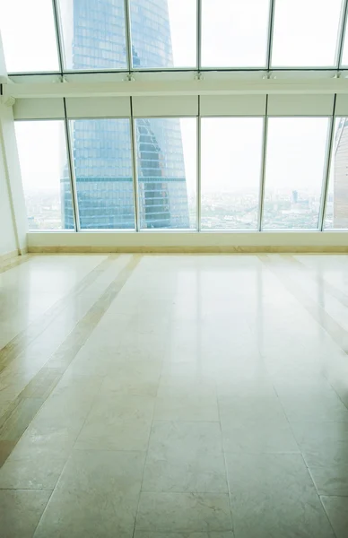 Empty office room with big windows — Stock Photo, Image