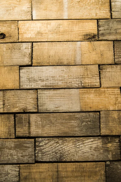 Piso viejo hecho de tablones de madera — Foto de Stock