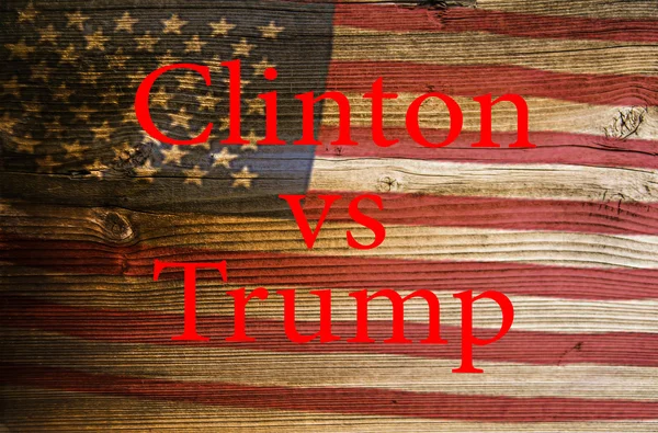 Prezydenckich kandydatów Trump vs Clinton — Zdjęcie stockowe