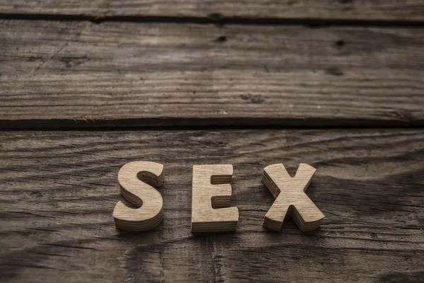 Sex s písmeny — Stock fotografie