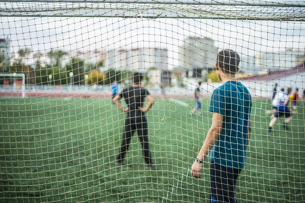 ゴールキーパー、サッカー選手 — ストック写真