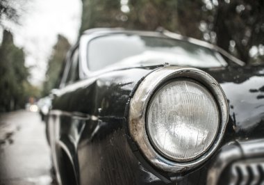   eski retro Siyah araba